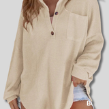 Evelien - Casual waffle knit shirt