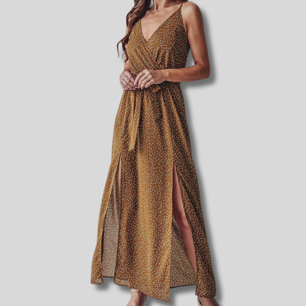 Valentina - Women's Maxi Dress with Slit