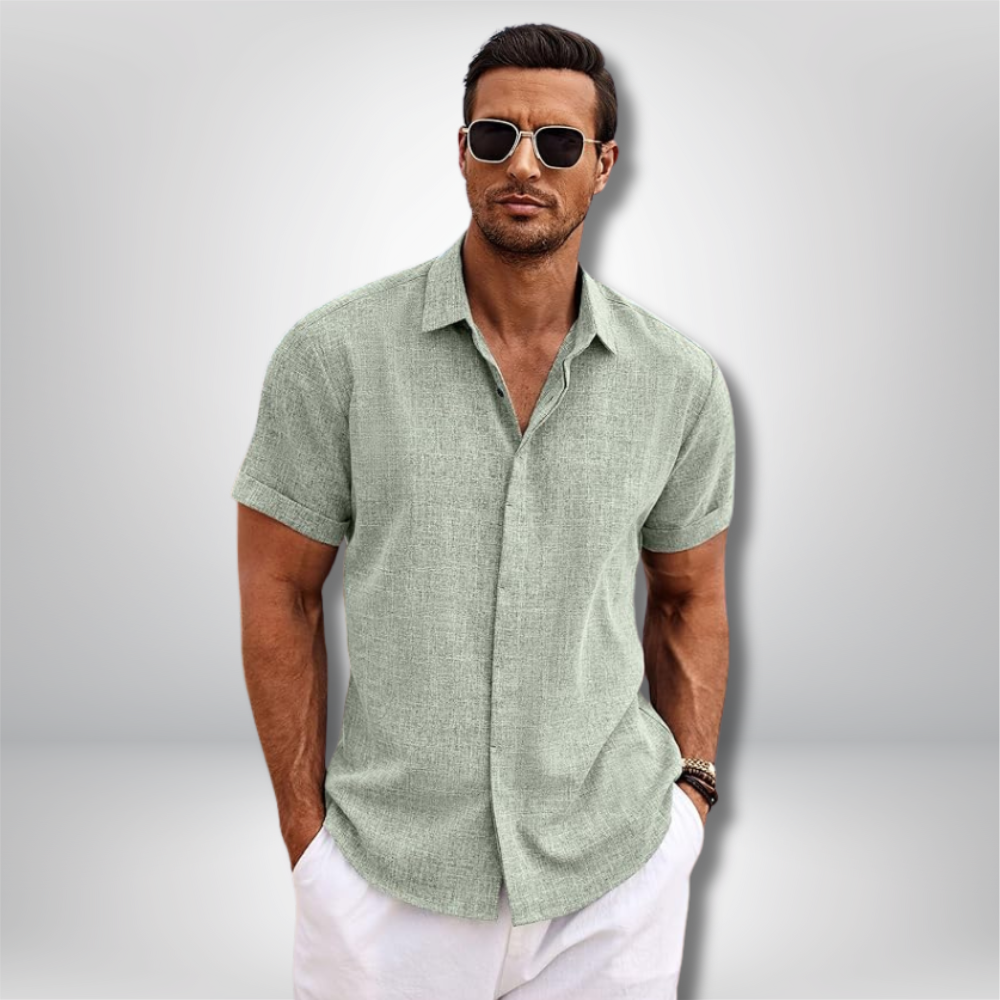 Hayden - Short - Sleeved Linen Shirt