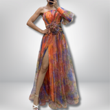 Liz - Elegant Colourful Dress