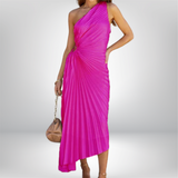 Amina - Irregularly pleated dress