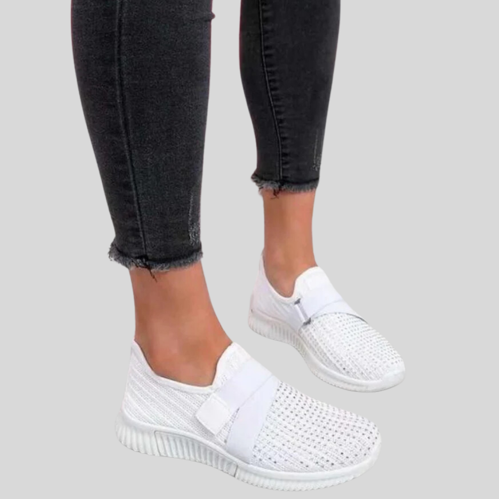 Women's Breathable Casual Shoes – Lightweight, Orthopedic Support, Glitter Accents – Ideal for Daily Wear and Sports Activities, Available in Multiple Colors