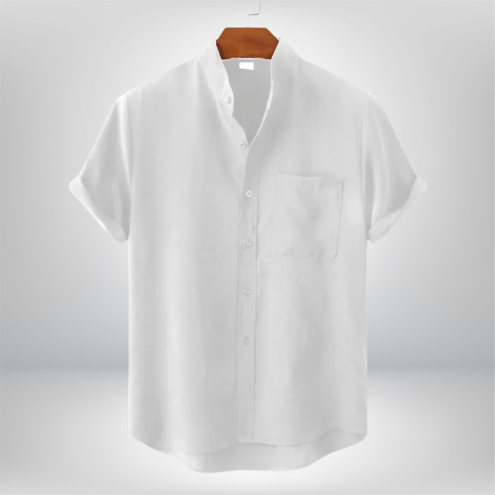 Chase - Casual Short - Sleeved Linen Shirt