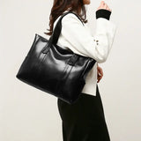 Women's Fashion Solid Color Tote Bag