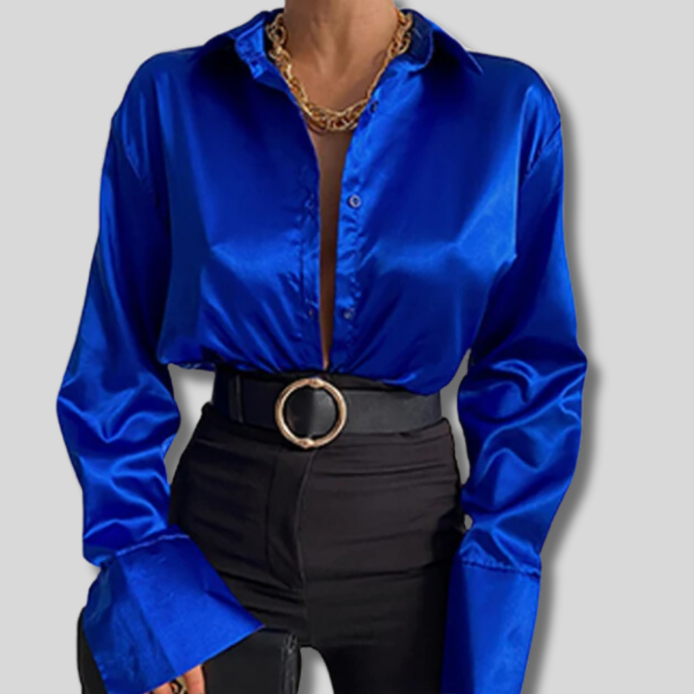 Annelies - Summer blouses for women with crossed back neckline