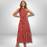 Zuri - Elegant long polka dress