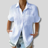 Francesca - Ladies casual polo shirt with short sleeves