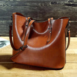 Vintage Leather Shoulder Handbag