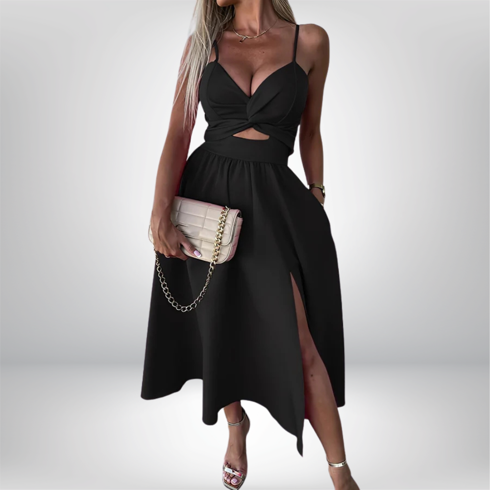 Alba - Slit midi dress