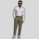 Benjamin - Beige Linen Trousers