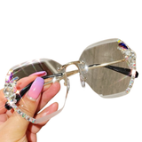 Luxury Crystal Sunglasses for women