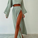 Ellie - Elegant cotton-lined two-piece set