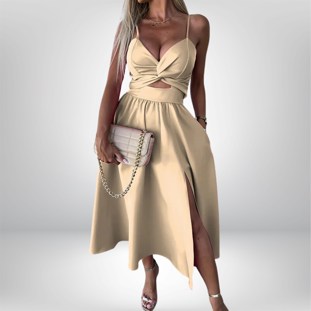 Alba - Slit midi dress