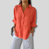 Zaylee - Comfy Shirt with striped back