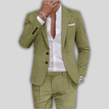 Wyatt - Men's Linen Suits With Two Buttons