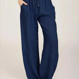 Claudia - High Waist Breathable Cotton Pants for Women