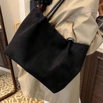ALDA - Suede Tote Bag With Pouch