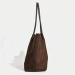 ALDA - Suede Tote Bag With Pouch