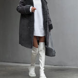Frost Luxe – Shearling Trench Coat