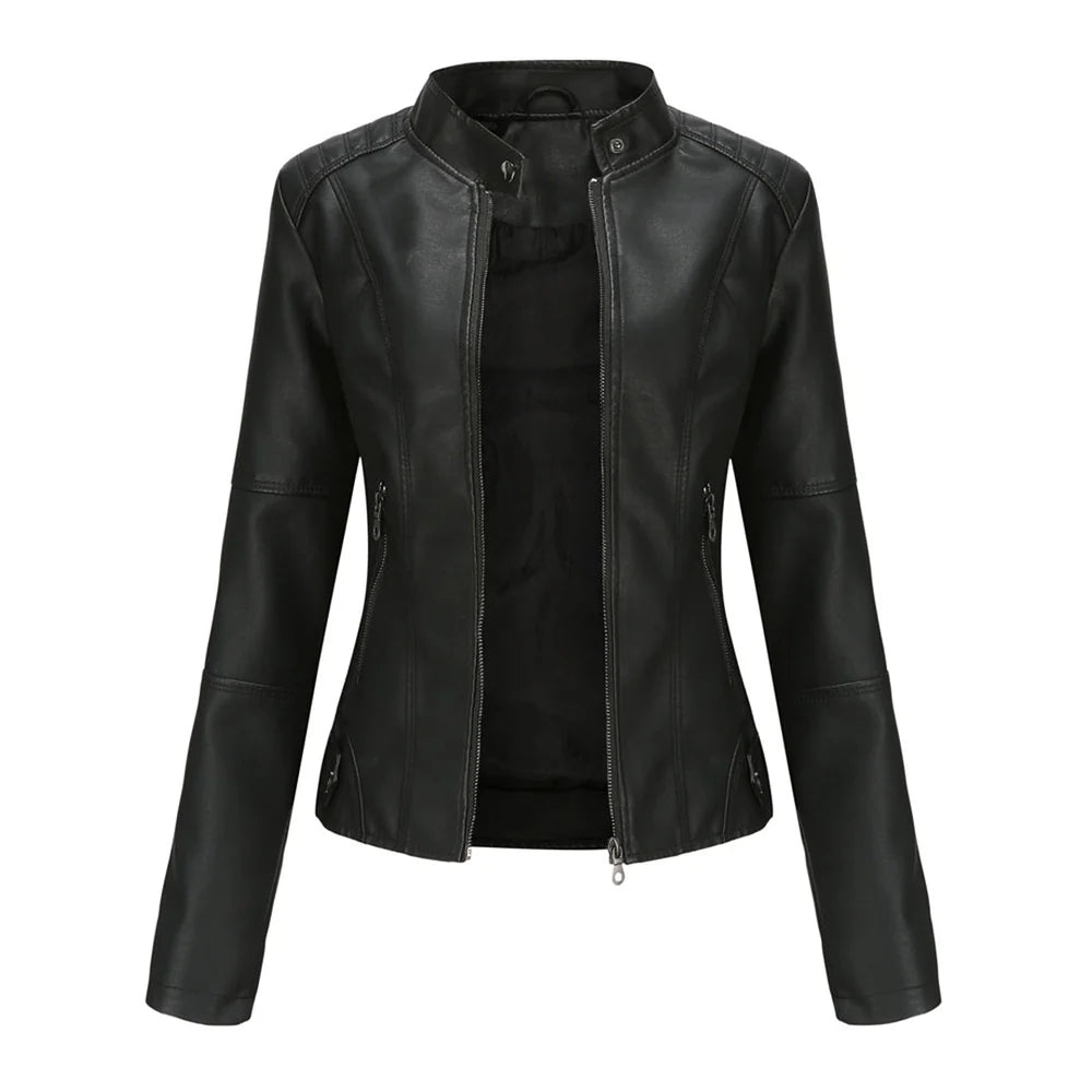 Rebel Spirit – Cropped Leather Jacket