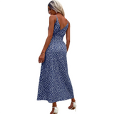 Valentina - Women's Maxi Dress with Slit