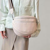 Double-zip crossbody bag