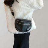 Double-zip crossbody bag