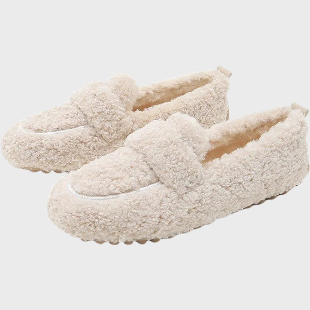 Wanja - Soft plush women's loafers