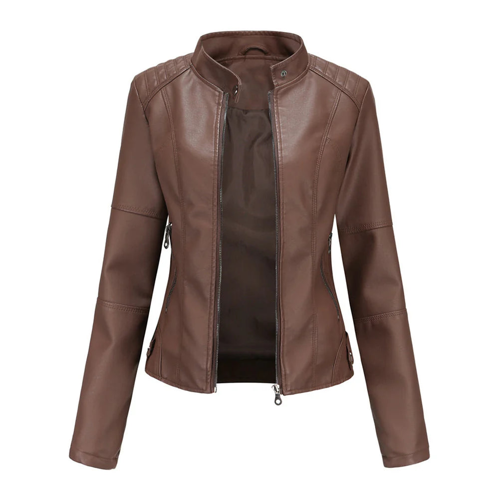 Rebel Spirit – Cropped Leather Jacket