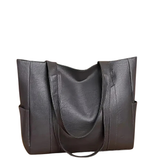 Leather Tote Bag - Large Capacity