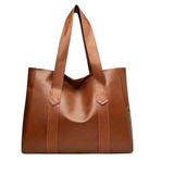 Leather Tote Bag - Large Capacity