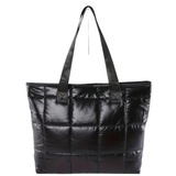 Puffy Black Shoulder Bag