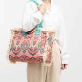 Retro-style Bohemian handbag tote bag