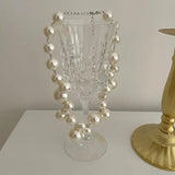 Naomi - Chunky pearl necklace with drop detail