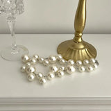 Naomi - Chunky pearl necklace with drop detail