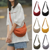 Crescent shaped bag