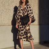 Tilda - Leopard print maxi dress