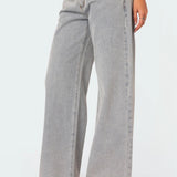 Celeste Charm – Embroidered Wide Leg Jeans