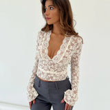 Selene Whisper – Scalloped Lace Top