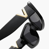 Noir Edge – Slim Rectangle Sunglasse