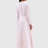 Blush Reverie – Triple Bow Maxi Dress