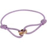 Rope Bracelet with Colored Rings for a Stylish Touch