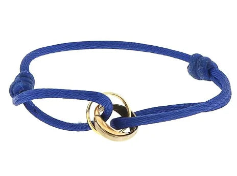 Rope Bracelet with Colored Rings for a Stylish Touch