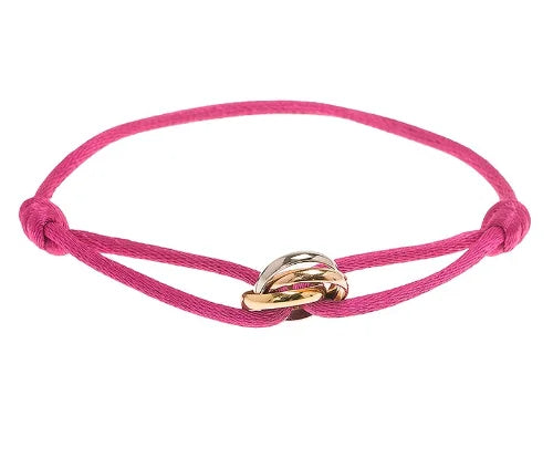 Rope Bracelet with Colored Rings for a Stylish Touch