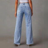 Kaia Frame – Seam Detail Straight Jeans