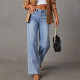 Kaia Frame – Seam Detail Straight Jeans