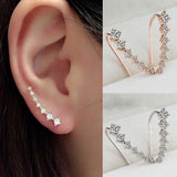 Nerina - Ear climber with crystal embellishments