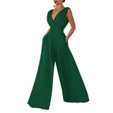 Luxe Grace – Wide Leg Wrap Jumpsuit