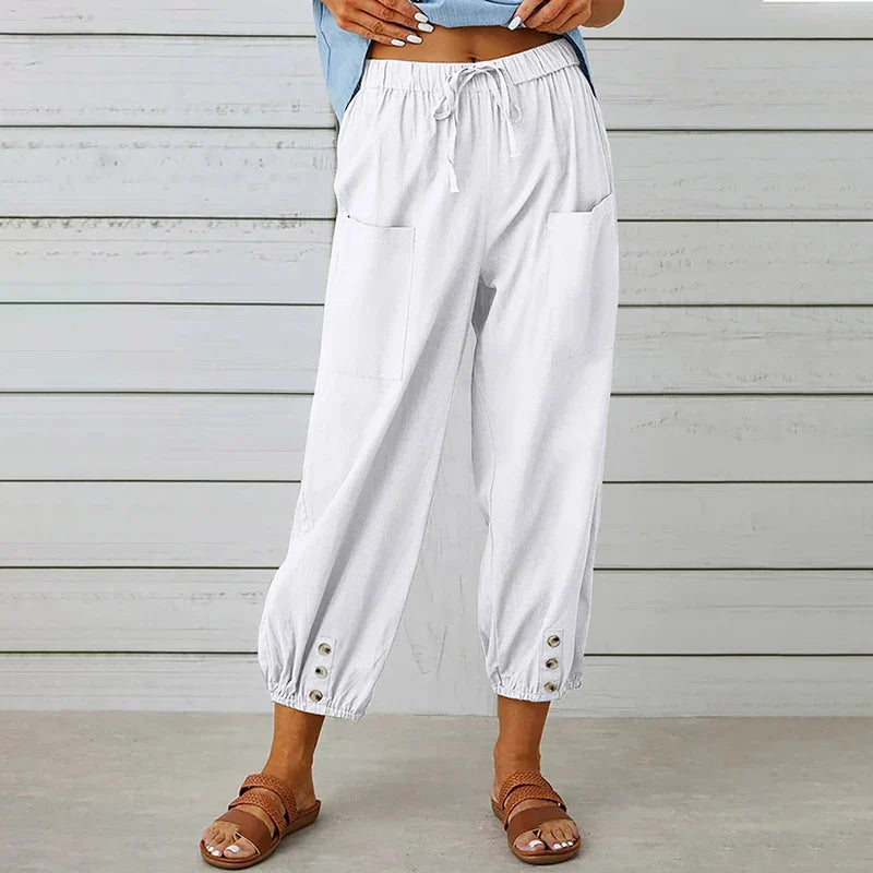 Sofia - Breathable Linen Trousers