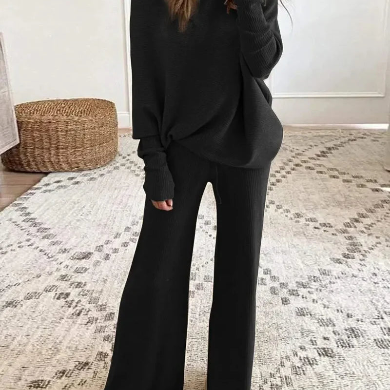 Elara Ease – Off-Shoulder Lounge Set